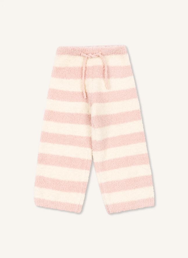 Pantalon Duveteux Softy Rayé | Rose
