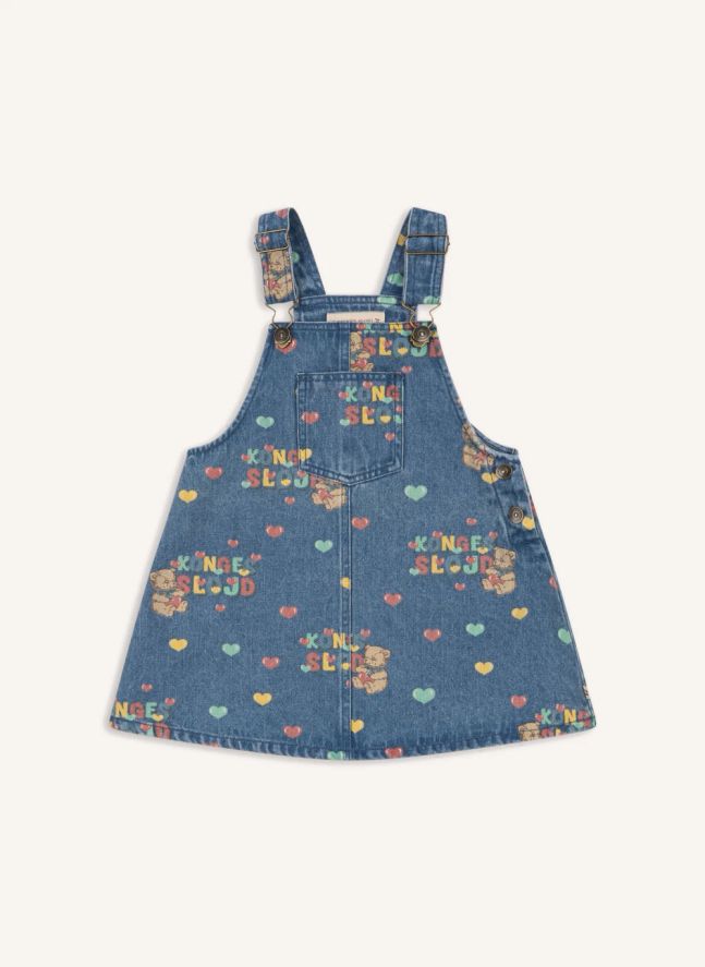 Robe Magot Oursons Denim Coton Bio | Bleu
