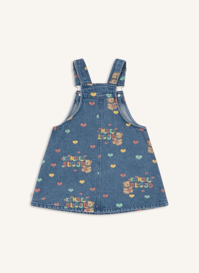 Robe Magot Oursons Denim Coton Bio | Bleu