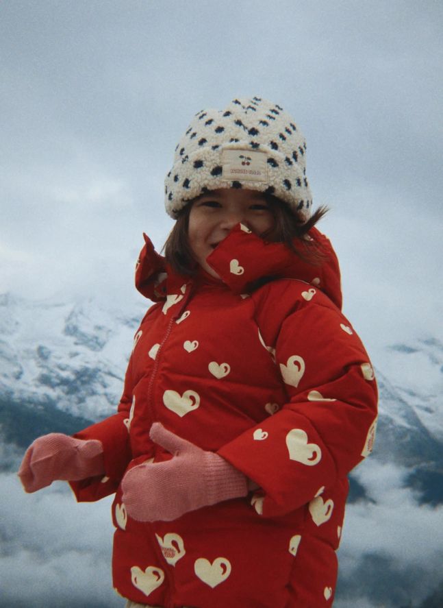 Bonnet Façon Sherpa Jody Pois Fibres Recyclées | Ecru