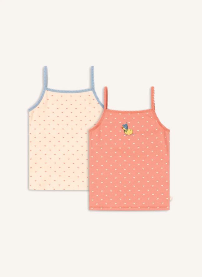 Lot de 2 Débardeurs Canard Coton Bio | Rose