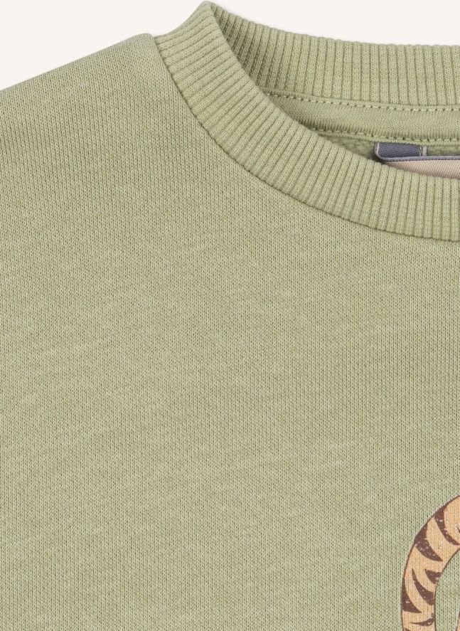 Sweat Lou Tigres Coton Bio | Sauge