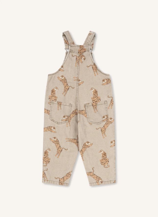 Salopette Magot Tigres Denim Coton Bio | Beige