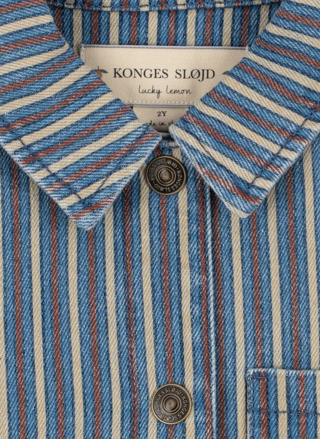 Chemise Magot Rayée Denim Coton Bio | Bleu