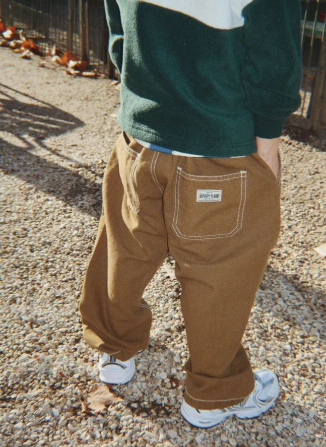 Pantalon Rida Coton Bio | Brun