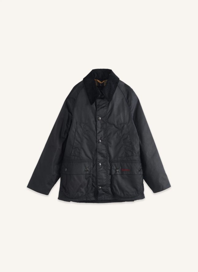 Chaqueta Bedale Wax de fibras recicladas | Azul Marino