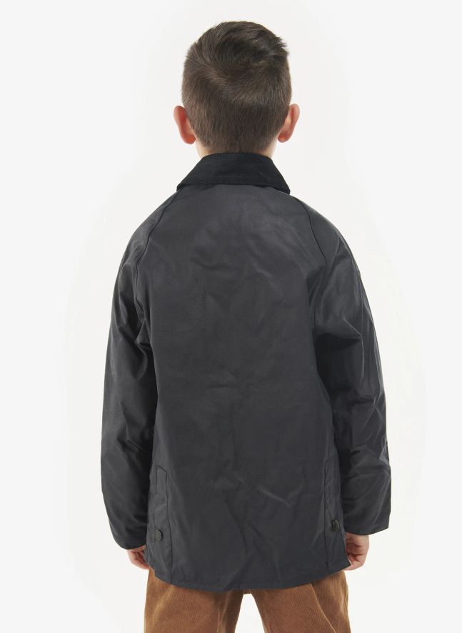 Chaqueta Bedale Wax de fibras recicladas | Azul Marino
