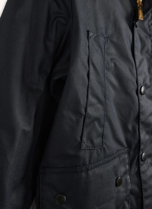 Chaqueta Bedale Wax de fibras recicladas | Azul Marino
