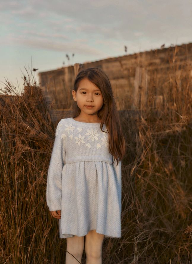 Robe Lyndia Alpaga | Bleu pâle
