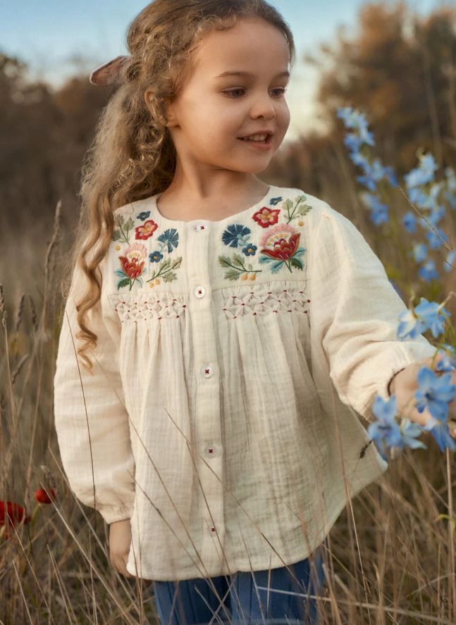 Blouse Kerstin Coton Bio | Crème