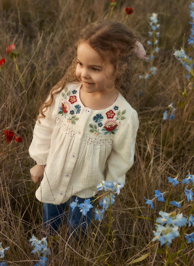 Blouse Kerstin Coton Bio | Crème