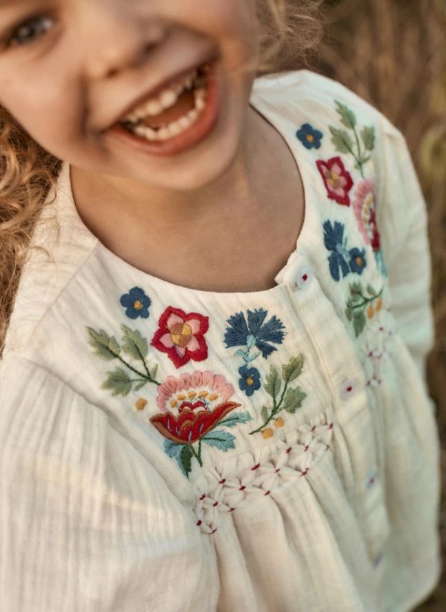 Blouse Kerstin Coton Bio | Crème