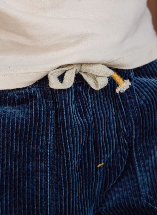 Pantalon Datcha Velours Côtelé | Bleu foncé