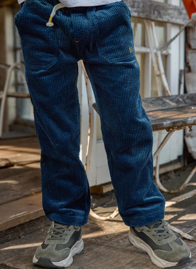 Pantalon Datcha Velours Côtelé | Bleu foncé