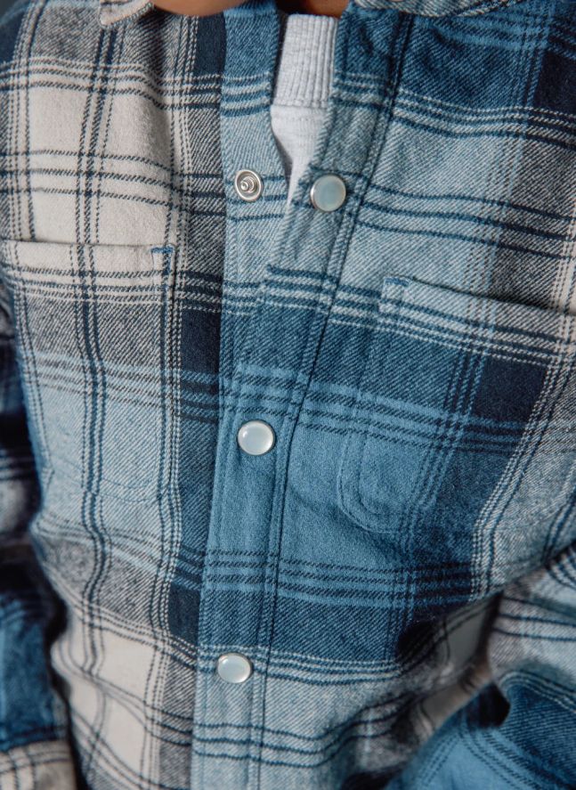 Peace Carreaux overshirt | Blue