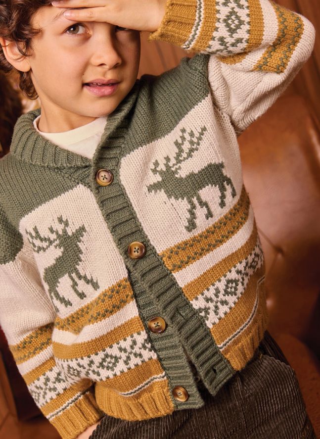 Cardigan Polar | Kaki