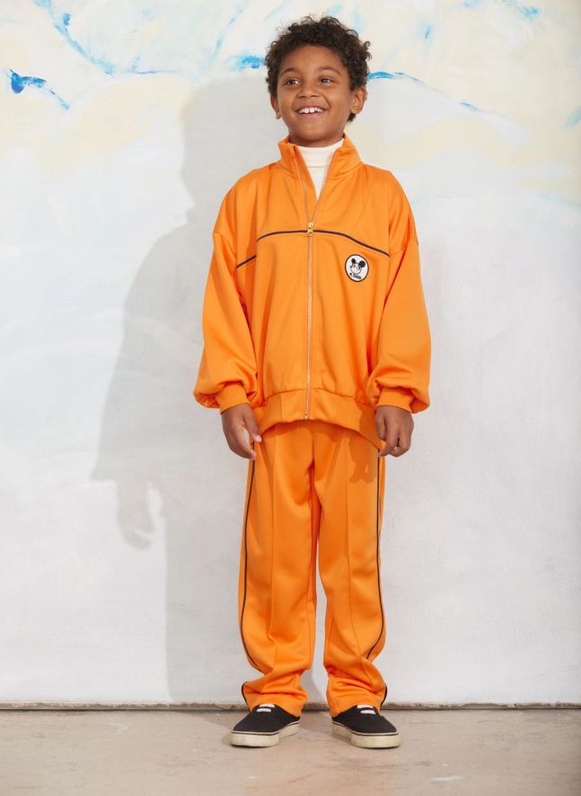 Sweat Zippé Sport Fibres Recyclées | Orange