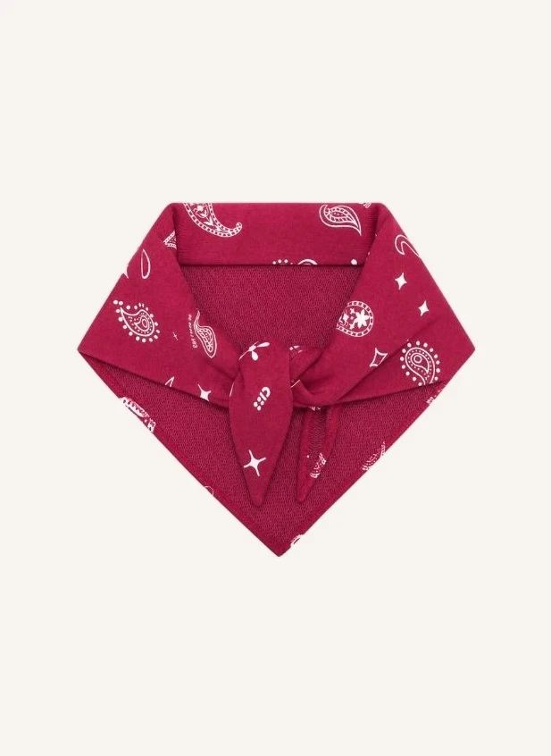 Foulard Paisley Coton Bio | Rouge