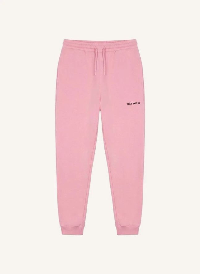 Jogger Logo Coton Bio | Rose