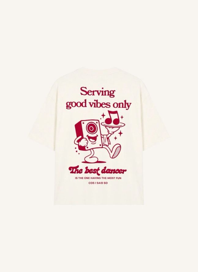 T-Shirt Good Vibes Only | Blanc