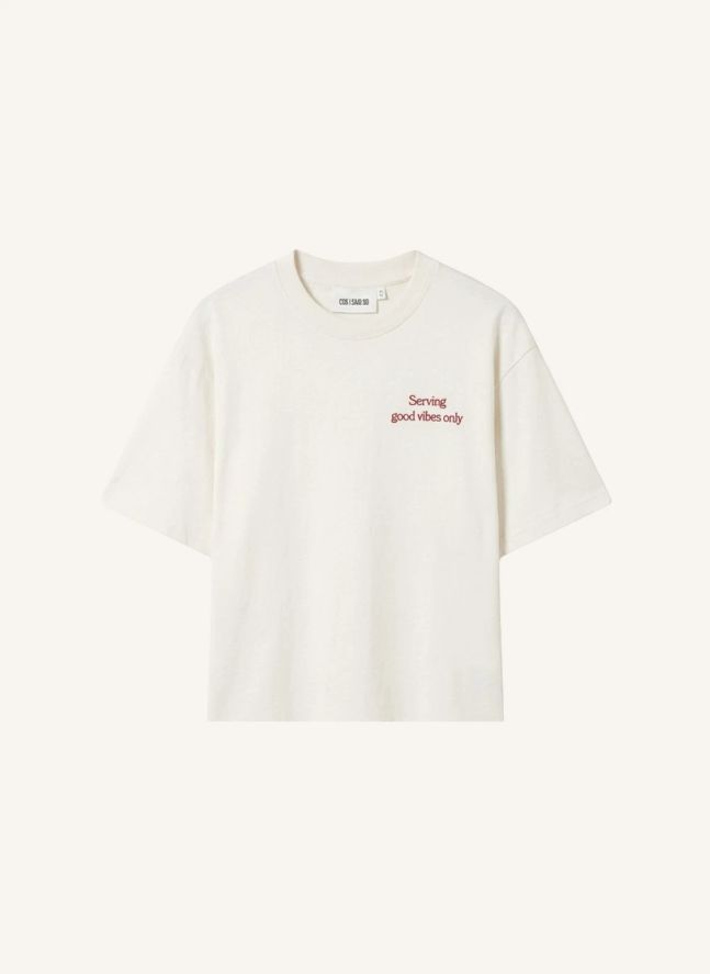T-Shirt Good Vibes Only | Blanc