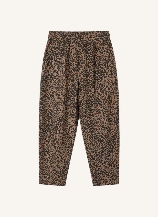 Pantalon Logo Leopard | Marron