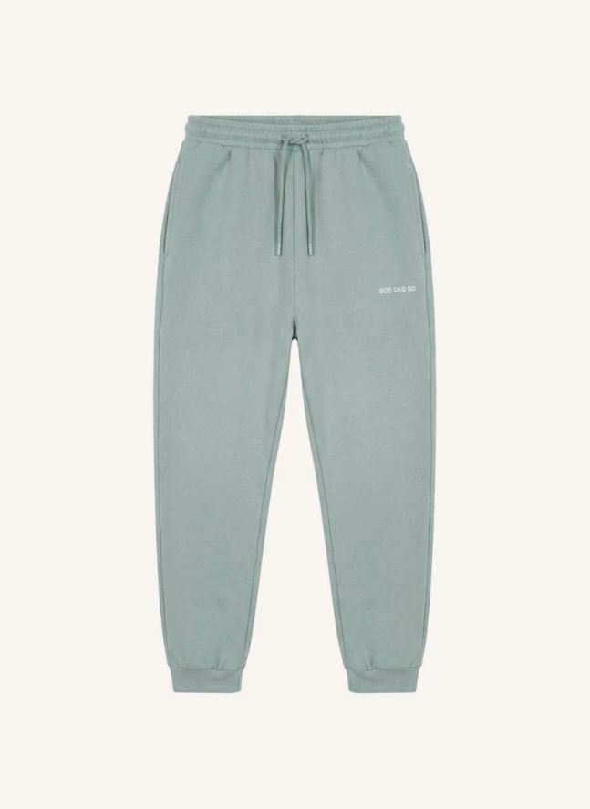 Jogger Logo Coton Bio | Bleu Acier