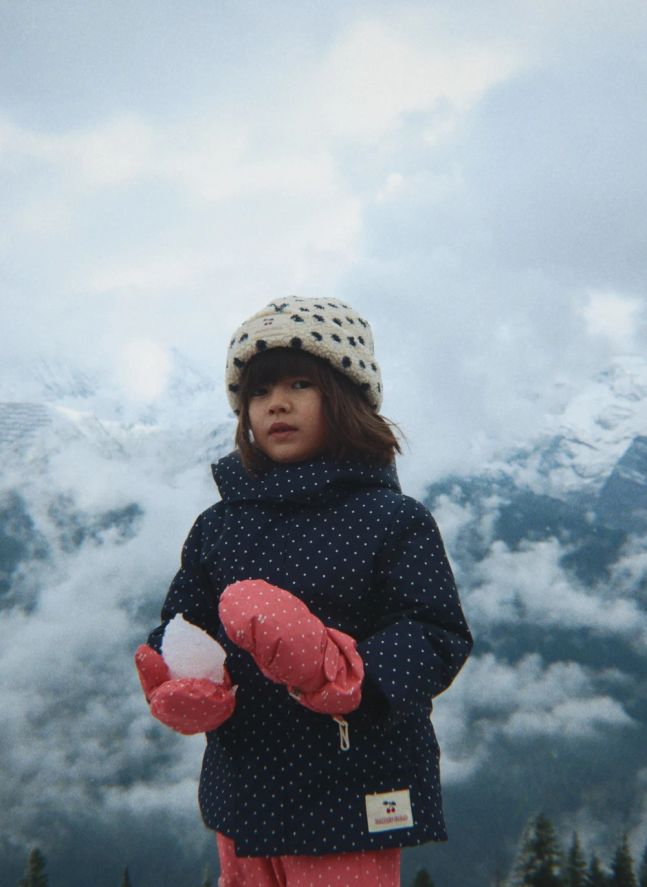 Bonnet Façon Sherpa Jody Pois Fibres Recyclées | Ecru