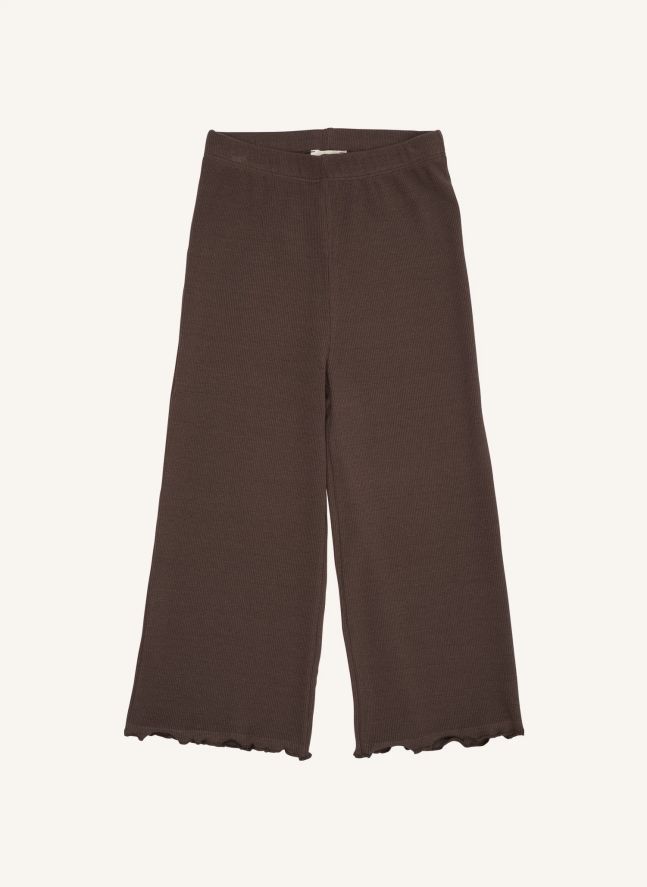 Loose-Fit Modal Pants | Dark Brown