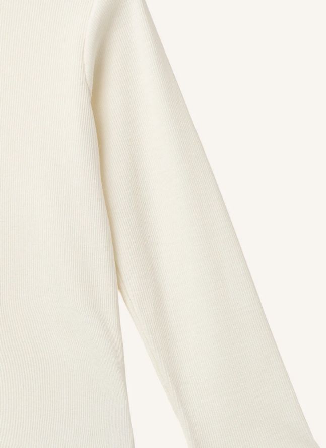 T-shirt Côtelé Modal | Crème