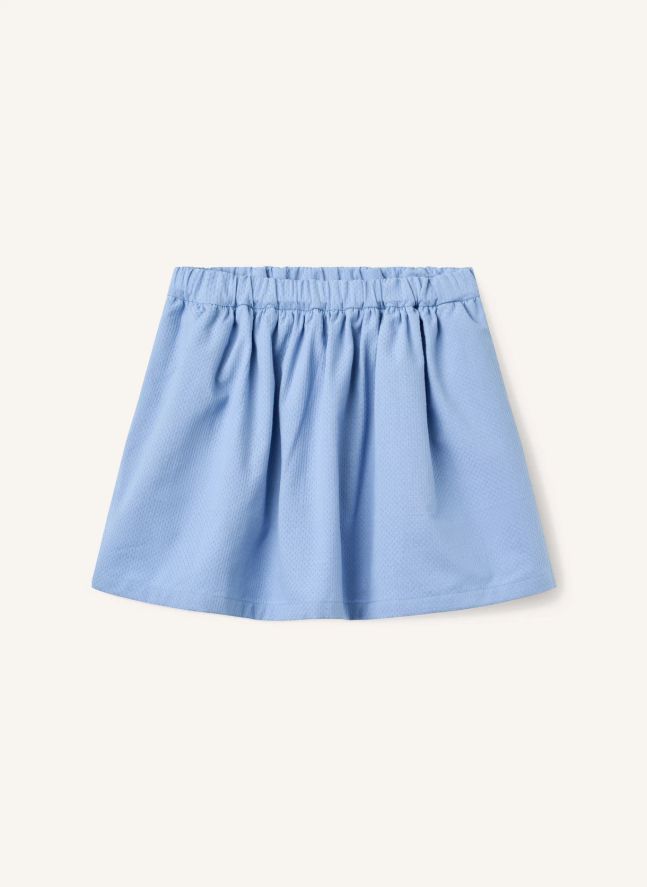 Jupe Evasée Coton Bio | Bleu ciel