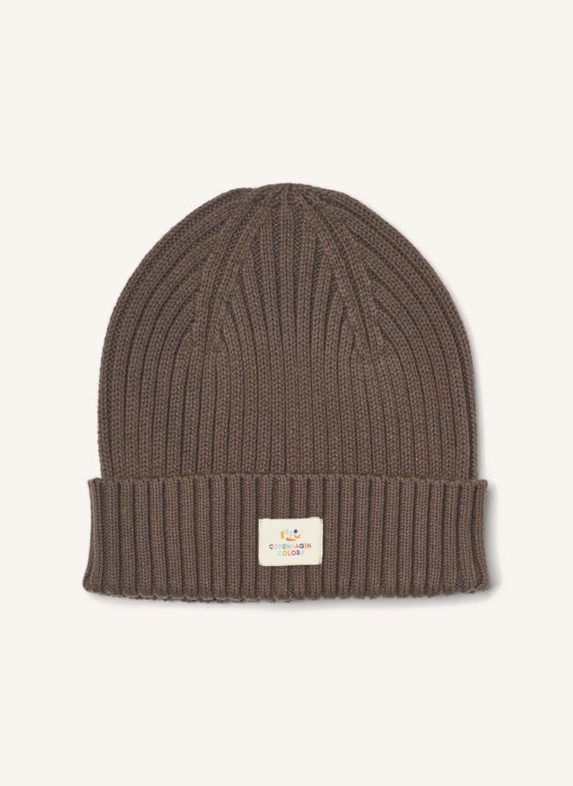 Bonnet Copenhagen Colors Coton Bio | Marron foncé