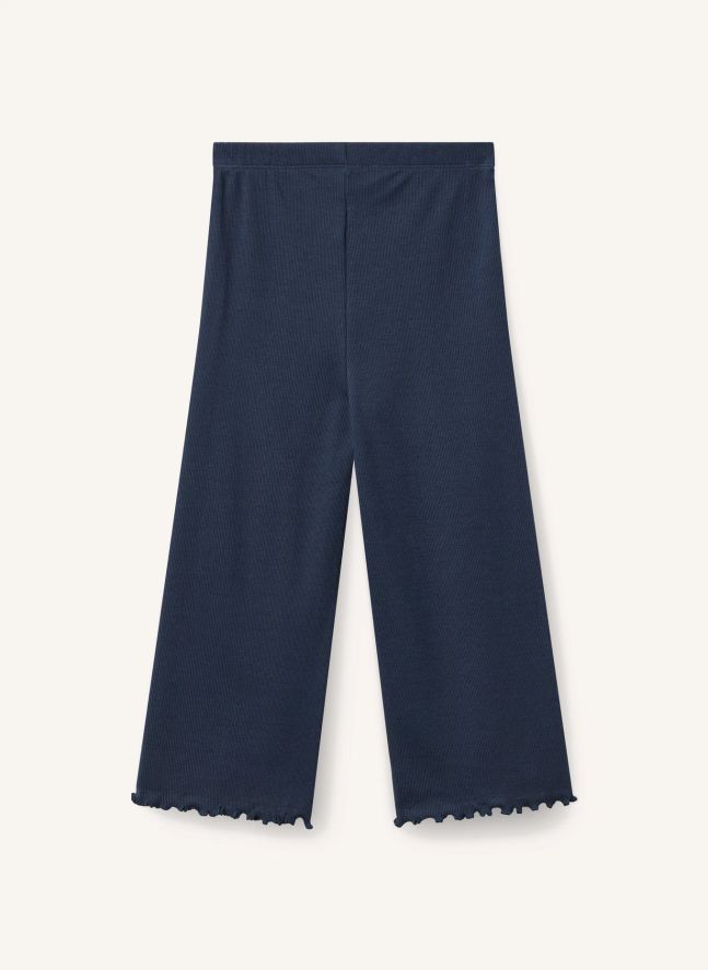 Loose-Fit Modal Pants | Navy blue