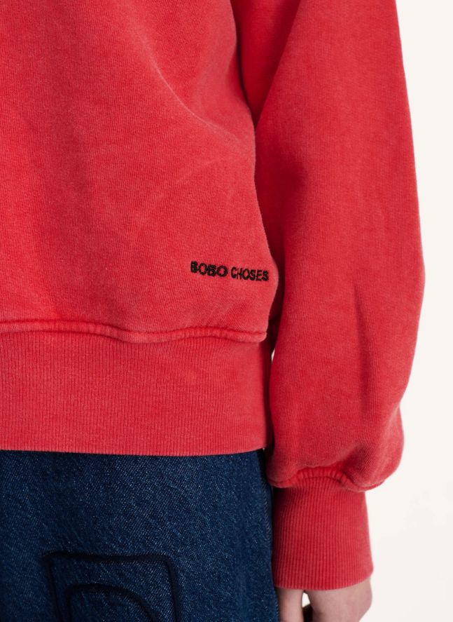 Sweat Hidden Monster Coton Bio | Rouge