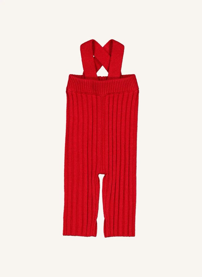 Salopette Maille Pichou | Rouge