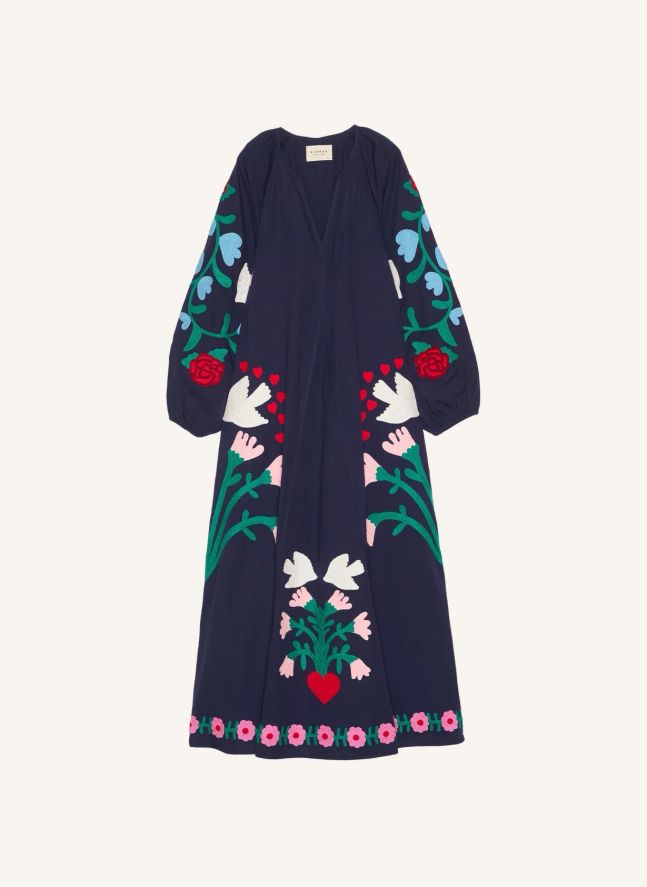 Robe Fran Coton Bio | Bleu marine
