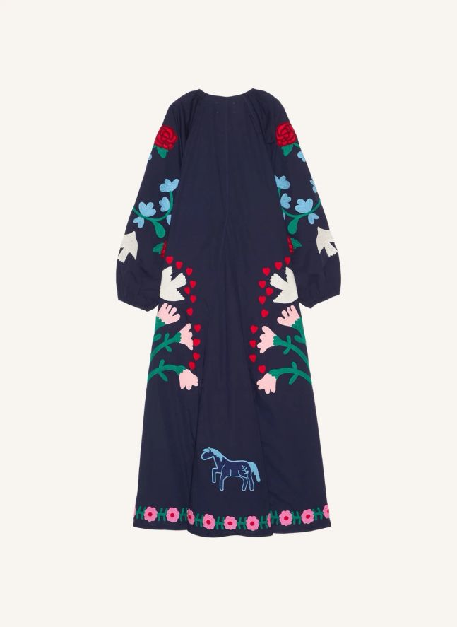 Robe Fran Coton Bio | Bleu marine