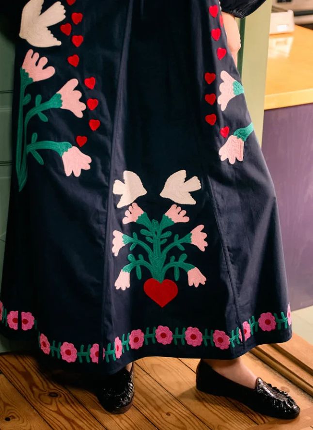 Robe Fran Coton Bio | Bleu marine