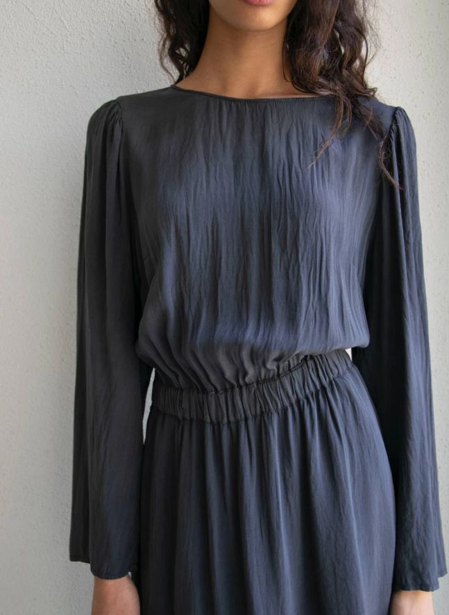 Robe Coquette Soie | Noir