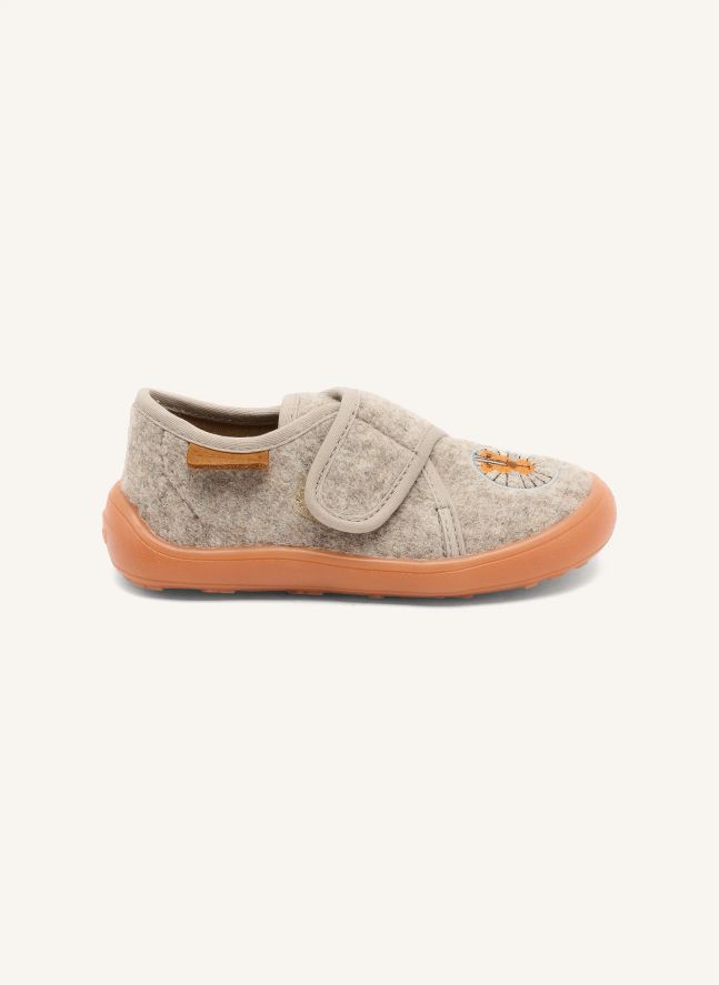 Chaussons Scratchs Pav Lion | Gris clair