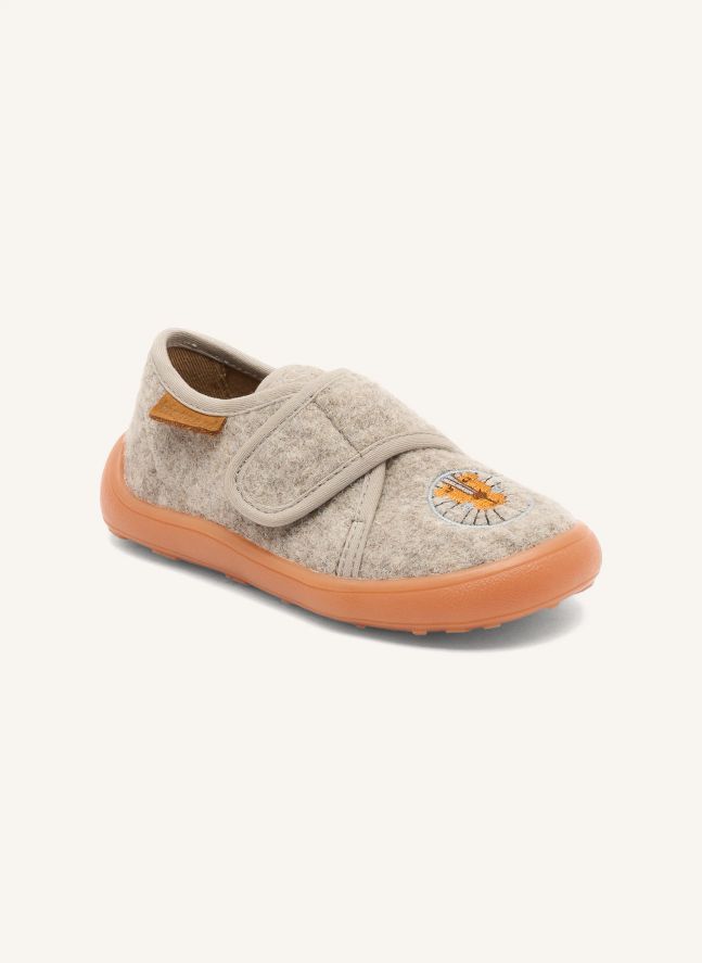 Chaussons Scratchs Pav Lion | Gris clair