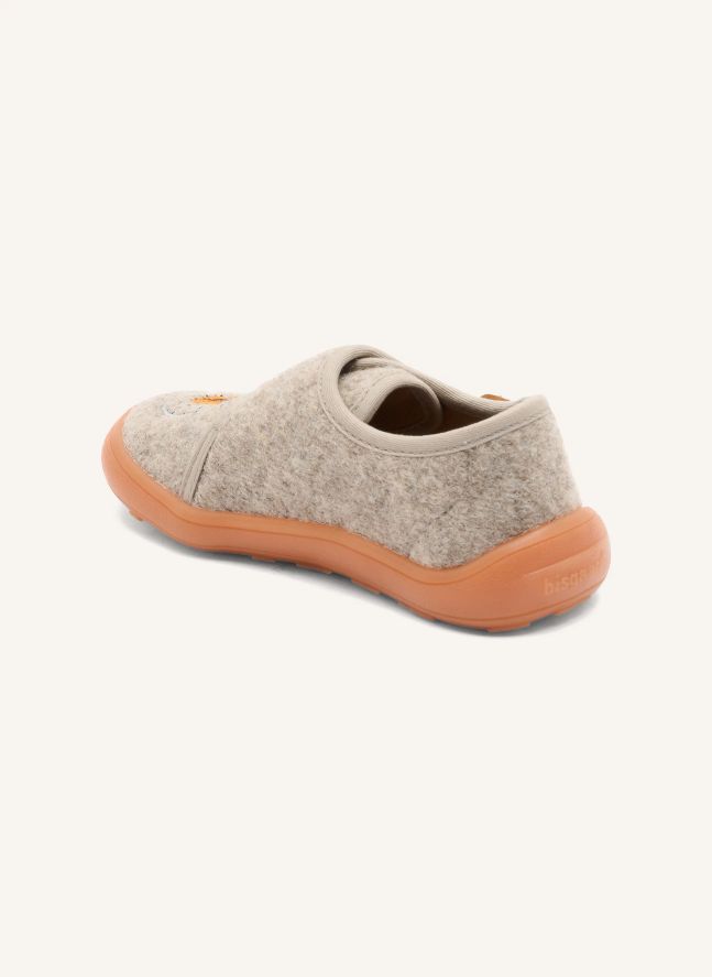 Chaussons Scratchs Pav Lion | Gris clair