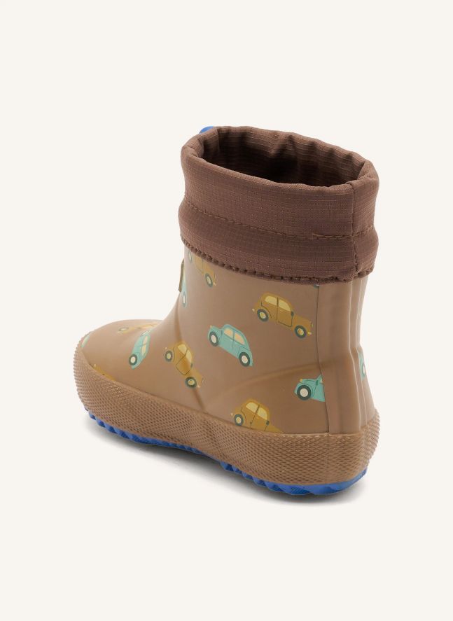 Bottes de Pluie Thermo Voitures | Marron