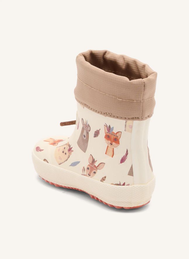 Bottes de Pluie Thermo Amis de la Forêt | Ecru