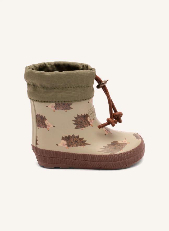 Bottes de Pluie Barefoot Hérissons | Marron