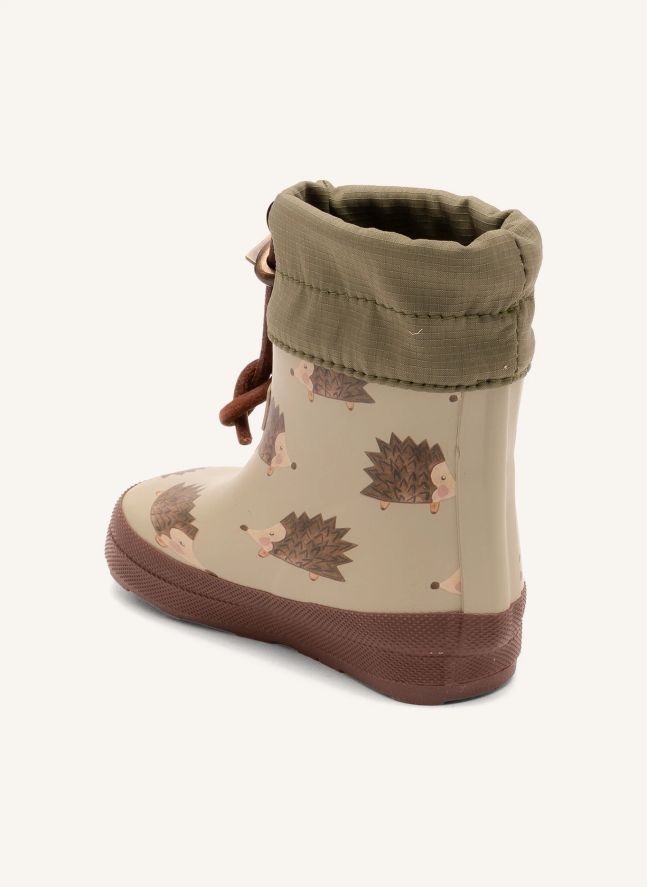 Bottes de Pluie Barefoot Hérissons | Marron