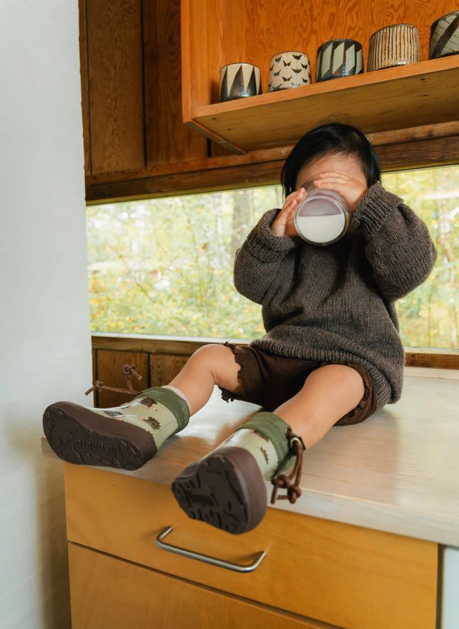 Bottes de Pluie Barefoot Hérissons | Marron