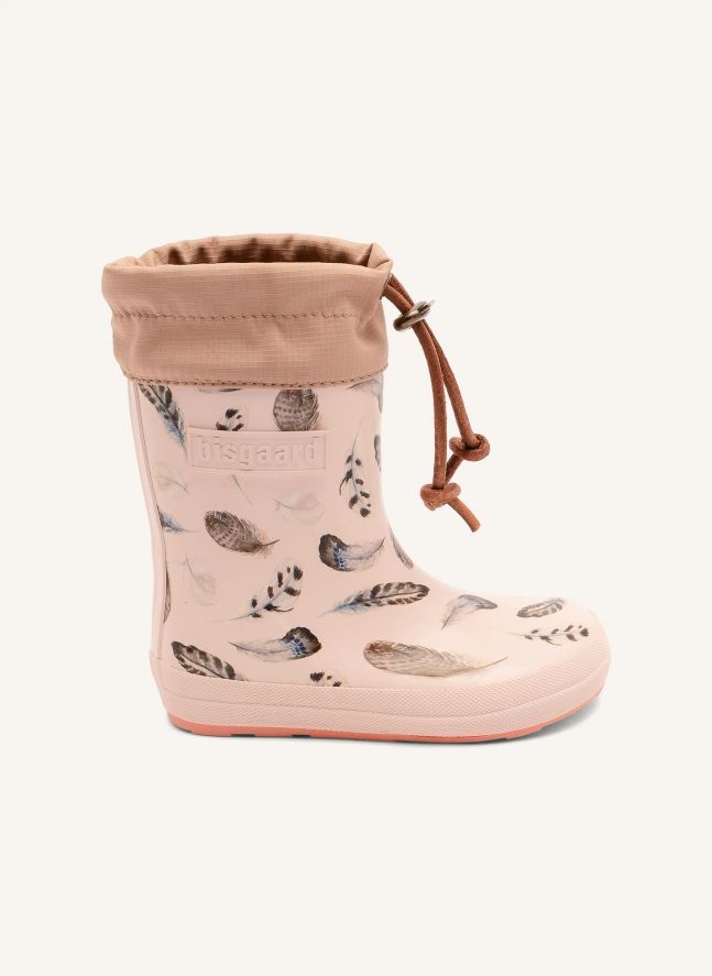 Bottes de Pluie Barefoot Plumes | Rose pâle