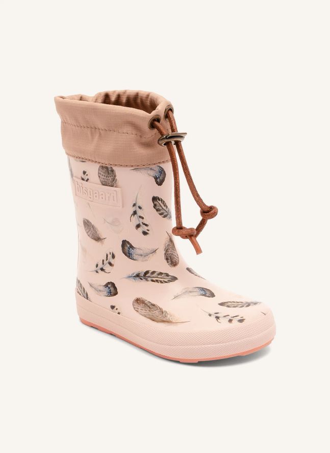 Bottes de Pluie Barefoot Plumes | Rose pâle