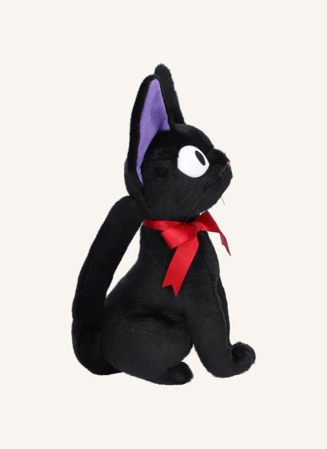 Jiji Sitting Plush Toy - Kiki, the Little Witch | Black
